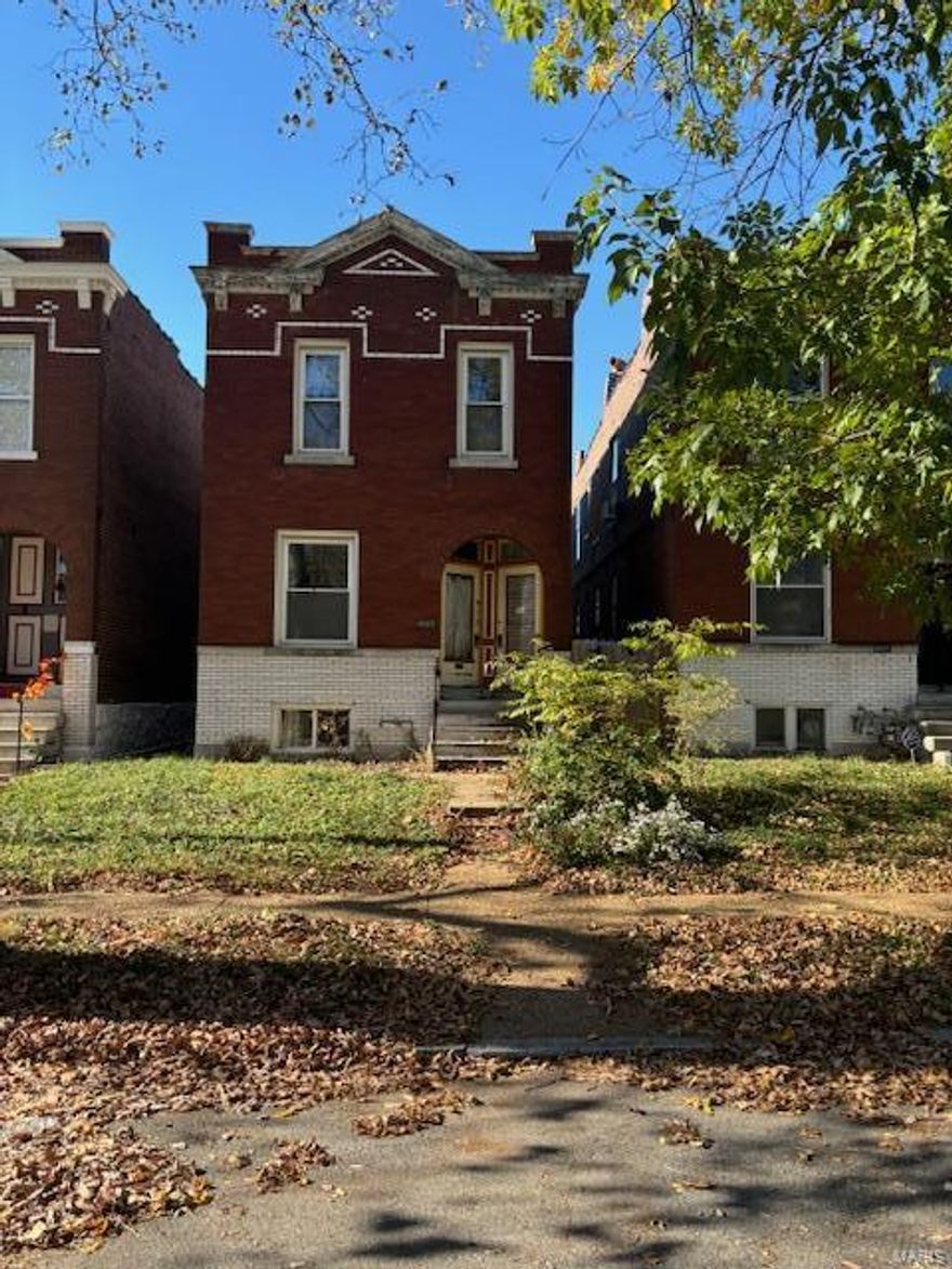 Looking to make into a great home and possibilities. This home needs a complete makeover. With over 2000 SQ ft of living space currently this is 2 units ( upstairs and main level ). Many homes in the neighborhood  have been converted into one unit with 3 bed 2 bath ,open floorplan. Roof , windows and HVAC system is roughly 10 years old. Home to be sold AS IS no inspections no repairs. Check with the city before work starts for possible Tax abatement. Please use special sales contract when submitting offers and allow 48 hours for response.