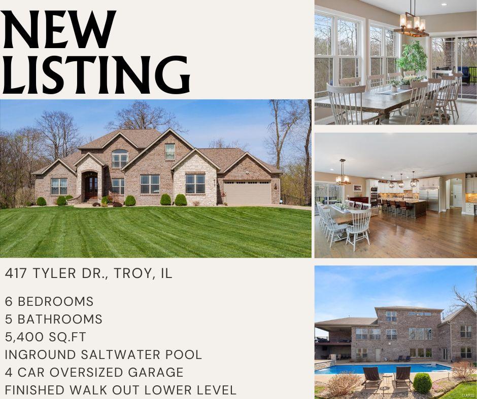 Troy, Illinois 62294, United States, 5 Bedrooms Bedrooms, ,5 BathroomsBathrooms,Residential,Pending,103822