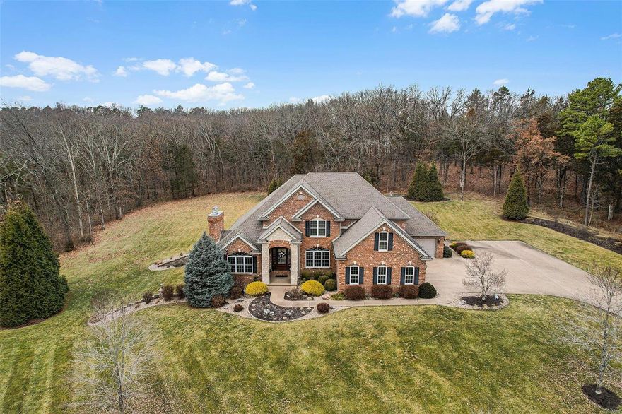 Unbelievable quality. Unbelievable space. Unbelievalbe setting. Believe it, it's available! This stately custom home is located just outside of city limits, sitting on 9.14 acres (more available upon request) & close to FCCC. Notable features: Full masonry, 2x6 construction, 4400 sqft, 4+beds, 4.5 baths, geothermal heating & cooling, recirculating pump on water heater, Anderson 200 & 400 series windows. 9'+ ceilings on main & upper floors, 10' pour in basement, upgraded trim package w/ 1-2 piece crown molding throughout. All trim, interior doors & staircases are solid wood. 3 fireplaces, extensive covered patio on main, 2nd patio in lower level. 3 car attached garage, heated & zero radius entry. Finished LL w/ kitchenette/bar, family room, rec room, large office (or sleeping area) along with expansive storage area. Mostly wood floors throughout with exception of bathrooms (which are tile). Grand 2-story entry foyer, 2 story living room, front/back staircase, extensive landscaping.