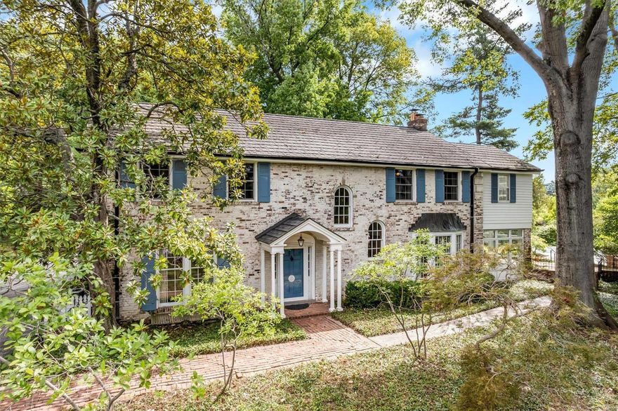 Welcome to this exquisite 4-bedroom, 3.5-bathroom home nestled in a serene and sought-after neighborhood. Large entry foyer sets the stage for the elegance found throughout the home. Large living room boasts a cozy fireplace, complemented by built-in bookcases, creating a warm and inviting atmosphere. The office provides a quiet space for productivity, while the sunroom leads to a built-in pool and brick patio, perfect for outdoor relaxation and entertaining. The formal dining room sets the scene for memorable gatherings, and the large kitchen provides ample cabinet and storage space. Atrium breakfast room natural light offers a lovely setting for enjoying morning meals. Primary suite features a full bath, cedar closet and dressing room for added luxury. Three additional spacious bedrooms. The partially finished lower level includes a fireplace and offers potential for relaxation and entertainment.  3-car detached garage for convenience.  This home is waiting for your personal touch.