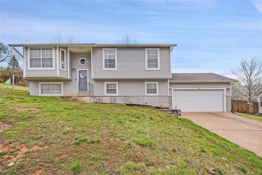 Now is your chance to get into desirable Dutch Mill Farms! This 4 bed, 2 bath, 2-car garage split foyer home offers vaulted ceilings, newer wood-look lam flooring in the Living Rm, ML hall & Beds, fresh paint throughout, newer A/C, good size & fully fenced backyard, insulated garage & more. Living Room with bay window with open flow into the Breakfast Room that accesses the maintenance-free deck...Great space for entertaining! The Kitchen has a good amount of storage including a pantry & has a newer dishwasher (refrigerator included). 3 ML beds and full Hall Bath with tub/shower combo, CT floor, & hall linen closet. The finished lower level includes a Family/Rec Rm and additional room for sleeping that has an attached full Bath w/CT floor & shower. Arnold amenities minutes away...shopping, parks, & convenient to highways for commuters. Make this your new home!