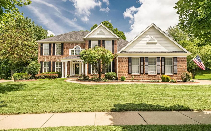 Make sure to see this beautiful two story on a GREAT lot in Somerset overlooking wooded, undeveloped ground. The large, private back yard is perfect for family activities or entertaining - maybe a pool one day? The light filled breakfast room and patio are inviting spaces to enjoy the privacy of the setting.  Handsome, traditional home with brick front, a covered porch, and a 3 car, side-entry garage.  Open floor plan with very spacious feel - 2 story foyer, cased openings, crown molding and recessed lights throughout the first floor.  Updated kitchen with granite counter tops, white cabinets and stainless appliances.  Stylish decor features wood floors in the foyer, kitchen, breakfast and hallway.  Front and back stair cases with 4 Beds and 3 Full Baths up. Main floor laundry. Unique is the additional staircase from the garage to the basement.  Updated and zoned HVAC; wood burning fireplace, spacious Master suite- luxury bath with large tub/separate shower, walk-in closet & more.