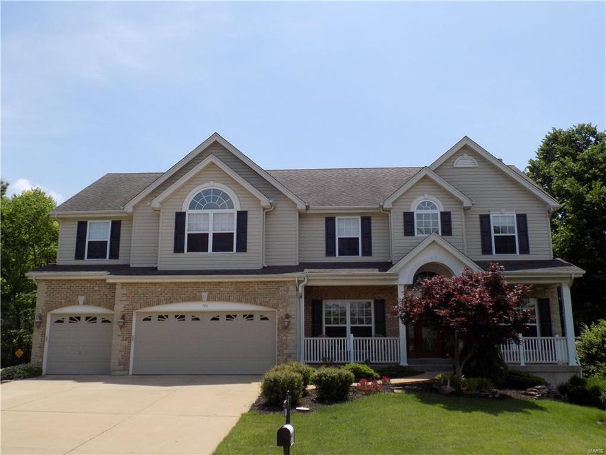 WOW! Must see this fabulous 4+bedroom/4.5 bath, 3 car garage, 2 story home with private in ground pool on quiet cul-de-sac lot!! Additional highlights incl: Almost 5000 sq.ft. of living space! Soaring 2 story entry foyer and 9 ft ceiling on 1st floor! This home offers a great open floor plan w/ spacious vaulted hearth room addition at the time home was built! The 2nd floor loft/bonus room is also huge! Freshly Painted! Gourmet kitchen w/ granite installed 2016! Enjoy the oversized master suite w/ luxury bath and immense custom walk in closet! Zoned heating and cooling! Wonderful finished walk out lower level w/ custom "expo" glass block bar that lights up different colors, rec pool table area and media area and 2 more rooms! The lower level leads out to a gorgeous salt water pool with cool deck finish and landscaped backyard w/ waterfall and more!! Sprinkler system! Parkway Schools! HSA Home Warranty FREE to buyer w/ pool coverage!! You will love it!!