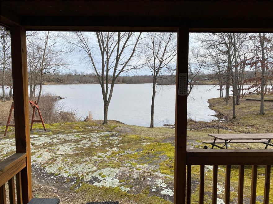 Lake front get-a-way @ Lake Harmony. Fully finished and furnished cabin has all the amenities necessary for weekends at the lake and a storage shed with plenty of room for kayaks, fishing gear, ATV and more. This lake side retreat overlooks 50+/- acres of some of the best bass, crappie, bluegill and cat fishing the area has to offer. Peaceful  boating and Kayaking await on this electric motor only lake, located only 5 mile north of Fredericktown and 1.5 hours south of St. Louis. Additional Rooms: Other