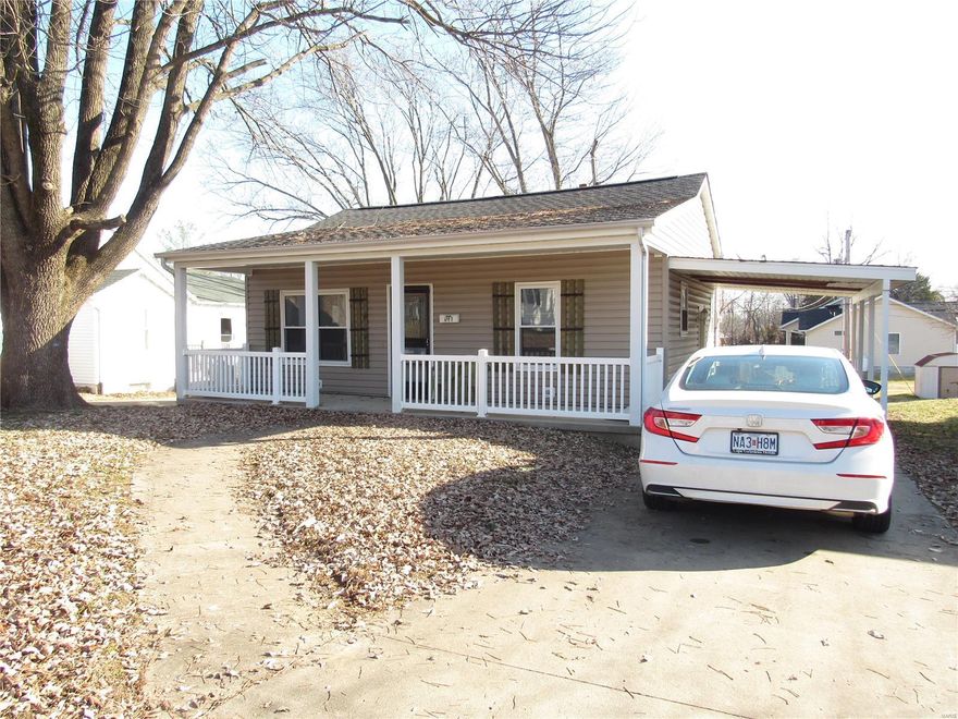 This cute little doll house has been updated and ready to move in. It features 3 Bed - 1 Bath and 1 carport. Main level laundry, entry door off bedroom to deck and wood stove in basement. Large yard in back with storage shed. Kitchen and living room is all open. It has a covered front porch which provides sitting for outside in your favorite chairs. This would qualify for first time buyers government loan. Included are all appliances plus washer, dryer, and deep freeze. Great location with large deck!