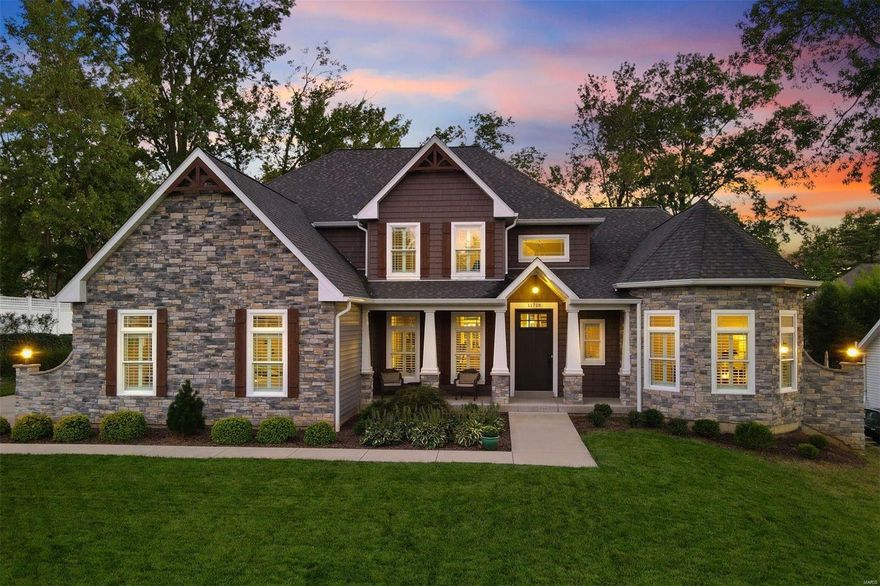 Built in 2017, this 1.5 story is pristine and lives like new. Main floor primary suite plus 3 addt'l bdrms and 2 full baths on upper w/ bonus room. No shortage of living space w/ a cozy hearth room, office, dining room and 2 story LR on the main. Grey and white kitchen with stainless appliances opens to separate casual dining and entertaining spaces, both in the HR and on the covered outdoor veranda overlooking level back yard. Full unfinished lower level with 9'+ pour is ready for the discerning buyer with lofty LL dreams. 3 car, side-entry garage adjacent the mudroom and laundry room for simple living. Additional Rooms: Mud Room