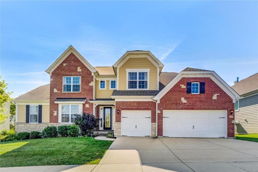 Beautifully appointed 1.5 story 5 Bedrms, 4.5 Bath Home with over 5000 SF of living & entertaining space in fantastic location surrounded by convenient amenities. Main Fl offers a Living Rm, Great Rm w/see thru Fireplace to Hearth Room, Gourmet Kitchen w/Granite Counters, 5 burners Cooktop, Custom Cabinetry, walk-in Pantry, Center Isle w/Breakfast Bar, Dining Room with walk out to expansive composite Deck, Office, Butler's Pantry, Mud Room, Main floor laundry room w/sink & storage cabinets and a Gorgeous Primary Suite featuring a peaceful Sitting Room, fabulous walk-in closet & Luxury Bath w/Jet tub, tiled Shower & Double sink vanity. Upper level has Bonus Family Room, 2 Bedrms that share Jack 'n Jill Bath & 3rd Bedrm w/ Bath. Finished Walk-out LL w/9’ ceilings, 5th Bedrm, full Bath, huge Rec room, hobby rm, exercise room, flex room. 3 car garage! Parkway Schools. Neighborhood adjacent to retail area with shops, restaurants, coffee & more & convenient to parks, Hwys & area amenities.