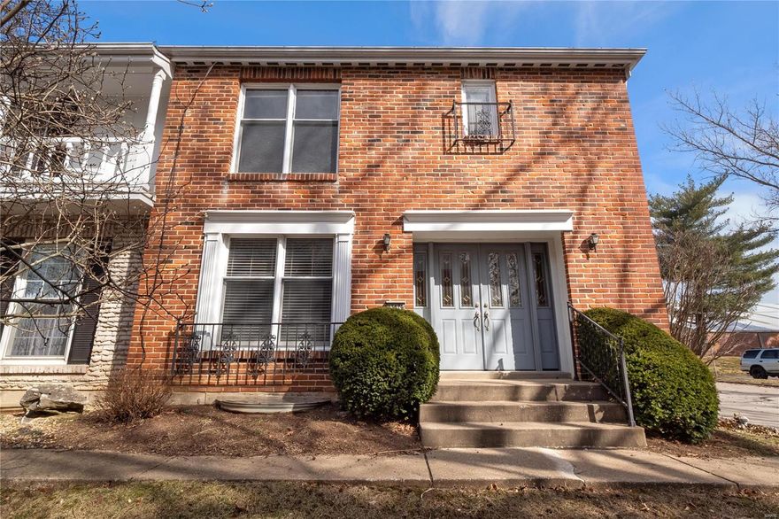 Buyer's loan denied. Large end unit townhome in Chesterfield features 3 levels of updated living space and great curb appeal! One assigned parking space AND one garage space. Generous entry foyer, powder room & coat closet. Sunken living room with built-in bookshelves. Nice dining room and eat-in kitchen. Kitchen features newer cabinetry, chair rail, pantry, backsplash and stainless steel appliances - all stay. Slider access to private patio (gas line for BBQ) and garage. Two spacious bedrooms on upper level - master suite adjoins to bath and features ceiling fan & large walk-in closet. Fully tiled hall bath. Neutral carpet and fresh paint. Finished lower level features rec room, laundry (washer/dryer included) and plenty of storage. HOA monthly fee include water, sewer, trash, landscaping, snow removal, lake, tennis, playground, basketball and POOL! Parkway schools and just minutes from Olive, 141 and Creve Coeur Park.