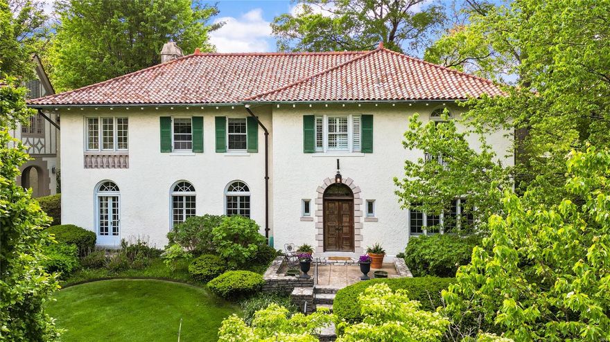 539 Sherwood Drive is the kind of property you could call your forever home & host holidays for years to come! This stunning Mediterranean style home sits up & back on the lot, w/ it’s original arched, oak front doors immediately catching your eye. The gracious foyer is a favorite feature w/ a phone booth & wide center staircase. The total living space is 4,270 sf b/t both floors, giving you so many places to entertain & unwind.  Living & family rooms are lined w/ windows & highlight the architecture of this home. A formal dining room allows for big parties to gather & is accessible to the MCM kitchen which includes a butler's pantry,  breakfast room & mud room giving endless options to renovate if desired. The primary suite has a designer bath, walk-in custom closet & private office. Two additional bdrms & hall full bath are all oversized, easy for kids to share.  The 4th bdrm is another suite, off the back staircase.  2nd fl laundry. Lush garden, stone patio & garage off alley. WGSD. Additional Rooms: Mud Room, Sun Room