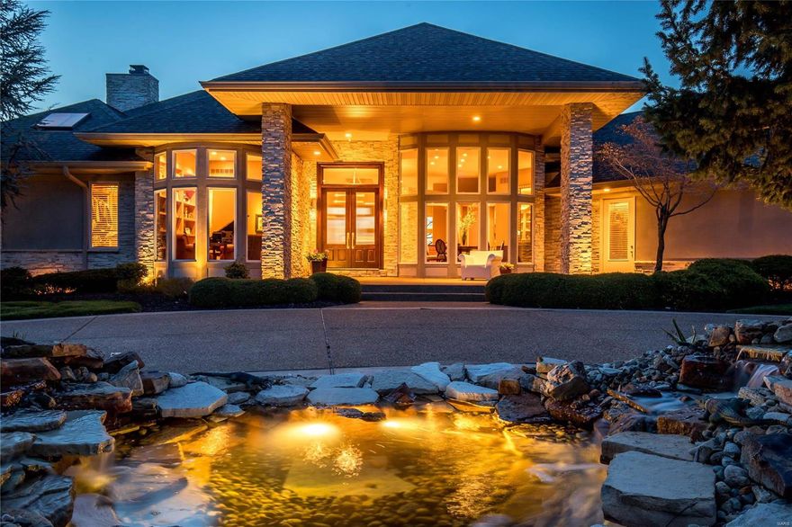 Located on a premier street in prestigious Whitmoor Country Club, this spectacular atrium ranch with its pillared porch entrance & impeccable landscaping makes a stunning entrance! Expansive windows offer perfect views of the South golf course while maple flooring, 12’ ceilings & soaring stone columns add to the home’s graceful ambiance. Dramatic foyer with humidifall opens to private study with built-in bookcases, dining room with wide bow window & great room with stacked stone fireplace flanked by display cases. Designer kitchen with maple cabinetry, commercial grade appliances & butler’s pantry adjoins sunlit breakfast room & hearth room with fireplace. Sumptuous master bedroom suite features see-through fireplace & marble bath with Maax tub & shower spa. Lower Level includes recreation room with fireplace, media room, wet bar, workout room, 2 additional bedrooms with Jack n’ Jill bath & pool bath. Situated on a .77-acre lot with pool, spa, deck, patio with fire pit & 3-car garage.