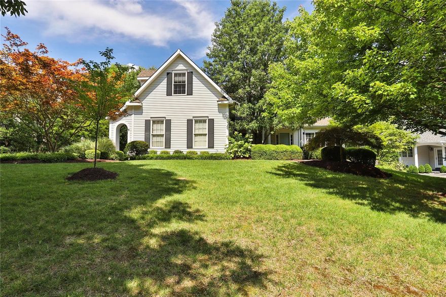 Prepare to fall in love! For a stunning newer home in a perfect location and Ladue schools, look no further than this Homer award winner. Find fabulous casual elegance on the 1st fl: dining room with designer wallpaper; 2 story great rm with a wall of windows, soaring bookshelves and see-through fireplace; incredible hearth room open to the newer kitchen w/every bell and whistle. French doors lead to your private outdoor paradise incl gas grill, fridge, granite counters, pergola, stamped concrete floor and beamed lounge area. 1st fl primary bedroom with recently renovated spa-like bathroom. 2 bedrooms upstairs share a jack and jill bath; a third has its own. Wonderful bonus room for office, gaming, gym space, etc. Great features abound in the LL: guest room, small office, full bath, built-in entertainment center, wet bar and wine storage area. 3 car side entry garage, 1st fl laundry round out everything this amazing like-new home has to offer. Additional Rooms: Wine Cellar