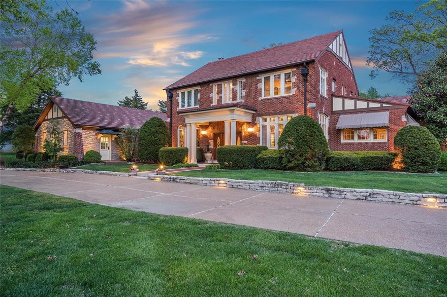 DISTINGUISHED 1.5 Story 5bd 5bth estate where timeless architecture meets modern day luxury! Updated 5,696sqft gem is situated on .76ac in Sunset Hills boasting undeniable curb appeal! The refined anteroom adorn w/ marble floors & leaded stained glass doors opens to a regal foyer displaying original architectural design w/ beautiful millwork & arched doorways. The separate dining rm, formal sitting area, & billiards rm all showcase ornate wood windows w/ lead panes, exuding class & sophistication. Gourmet kitchen w/ Viking appl overlooking a dome ceiling family rm w/ dbl sided indr/outdr gas FP & 2nd living rm creates an open layout. Main flr mastersuite w/ HUGE custom walk-in closet & luxurious masterbath, 2nd floor holds addt’l 4beds including 2nd mastersuite & 2 full bth! Finished LL w/ custom design wine cellar that will have you dreaming of Italy! Private backyard w/ in-ground pool, custom Sicilian imported pizza oven & 2 pergolas! You'll never need a vacation from this paradise! Additional Rooms: Mud Room