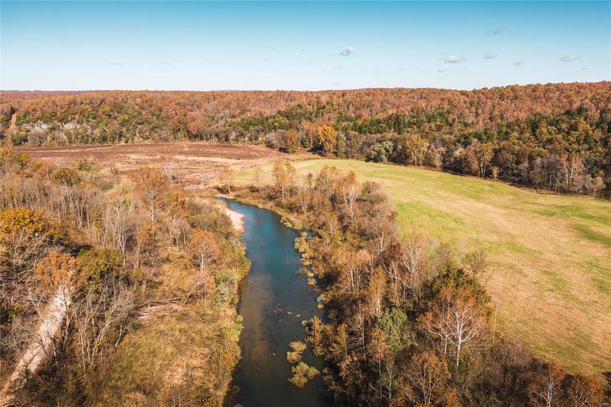 568+/- acres with 125+/- of rich hay producing/tillable ground along the Roubidoux Creek that yields a great corn or hay crop. 30+ add'l acres along the ridgetop along Stillwater Rd. The perimeter was cleared & re-fenced a few years back. Over 7,500ft of spring fed Roubidoux Creek frontage, providing beautiful recreation & watering opportunities for cattle & wildlife. This is one of the best recreational/income producing properties in MO. Close proximity to Fort Leonard Wood & some of the least pressured deer & turkey hunting you'll find. It’s no wonder this property is home to so many trophy whitetails & big tom turkeys & even migrating waterfowl. You won’t find more investment or hunting opportunities than this property has to offer. Open bottoms-acorn filled ridgetops, deep draws & pinch points that make any seasoned hunter eager for opening day. Minutes from I-44 but has the feeling of total isolation, ready for farming, hunting & a dream home on one of many sites of your choosing.