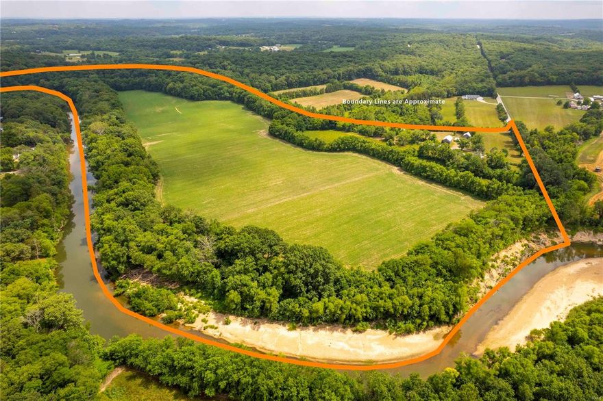 AUCTION LISTING - List price is not indicative of Seller’s final reserve amount.  This property is part of an online bidding event.  This sale will be executed with a no-contingency contract provided by brokerage representing the Seller.  Contact with occupants is strictly prohibited. See iAuction Supplement Document for complete details. Discover an Exceptional 87-Acre Property in Franklin County, MO near Union. 87± acre property offers an incredible opportunity for hunting enthusiasts and those seeking rejuvenating recreational therapy. With over 5,000 feet of prime Bourbeuse River frontage, this land presents a picturesque setting for outdoor adventures, including hunting, fishing, and floating. The possibilities for enjoyment and relaxation are boundless. 3-bedroom, 1-bathroom rustic farmhouse w/central air and heat for year-round comfort, some updates are needed, providing an excellent chance for personalization and adding your own touches.