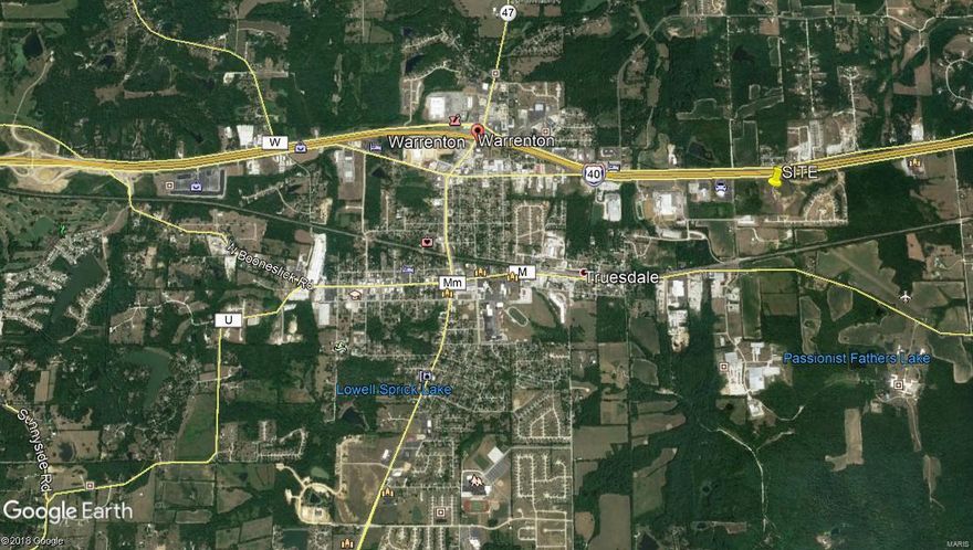 OPPORTUNITY ZONE LAND!!!   This 30 acres consist of 2 individua parcels.  Owner will divide to as small as 3 acres.  No Zoning in Truesdale.  Great for home development, Industrial Park, Outside Storage.  Unlimited Potential!