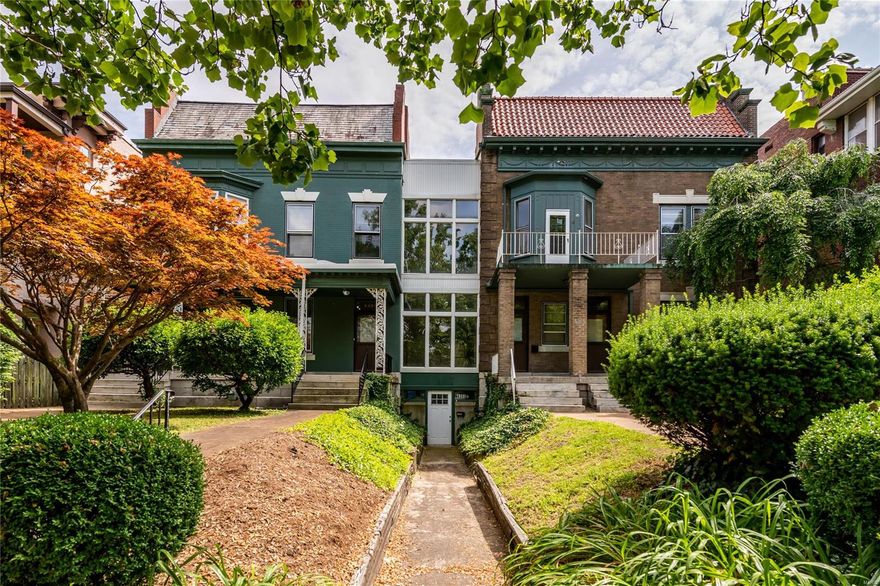 Located in the heart of the CWE is this incredible investment opportunity- two buildings that are joined totaling 4 massive rental apartments. One building is 4,244 sq feet and the other 5,015 sq feet.  3-4 bedroom units each with 2-3 baths. Rents have been $1,800-$2,400/mo. Tenants pay 95% of utilities including sewer, trash and water. Ample parking for 16 cars on surface lot in rear of property. Laundry room with newer owned machines included for extra income. Covered storage outside and more storage inside. Ideally located blocks from Washington University Medical School, College of Pharmacy, BJC, and St Louis University. Forest Park is 4 blocks away. Well located for the fine shopping, dining and diversity of the super-desirable Central West End.  This also could be a great opportunity to turn the 4 units into luxury condos.