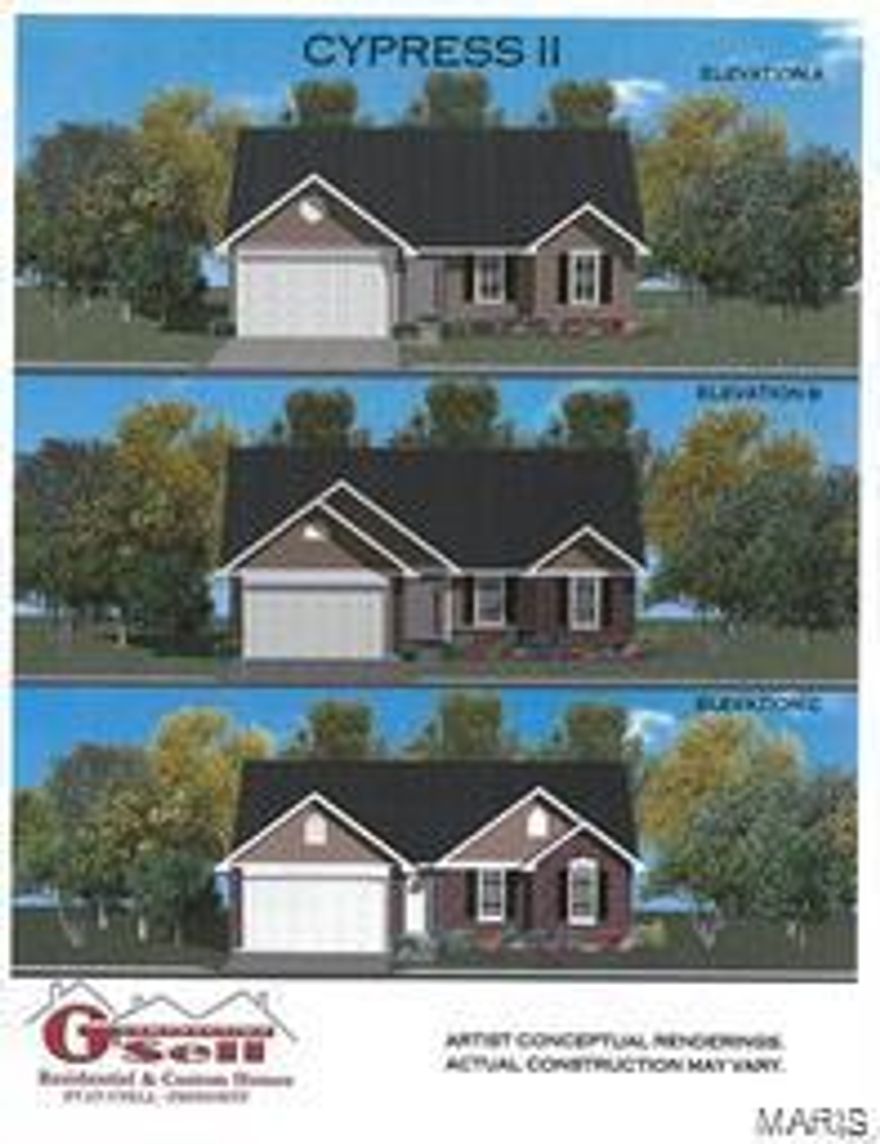 Welcome to Birchwood Overlook, Festus' newest subdivision! We  have several lots to offer, in city limits, all walk-out lots, and all backing to woods and trees.
Larger than average road frontage per house, concrete drive with turn around accessibility and convenient to all that Festus has to offer . You can experience country living just minutes to 55, shopping, hospitals, restaurants, parks, churches, and other retail. We offer nine models, to include Ranch, 1.5 story, and 2-story models from 1550 sq ft to 2712 sq. Two or three car garage models. Atrium floor plans, divided bedrooms models, finished basements, custom features galore. We are truly a custom builder and always have a monthly special!