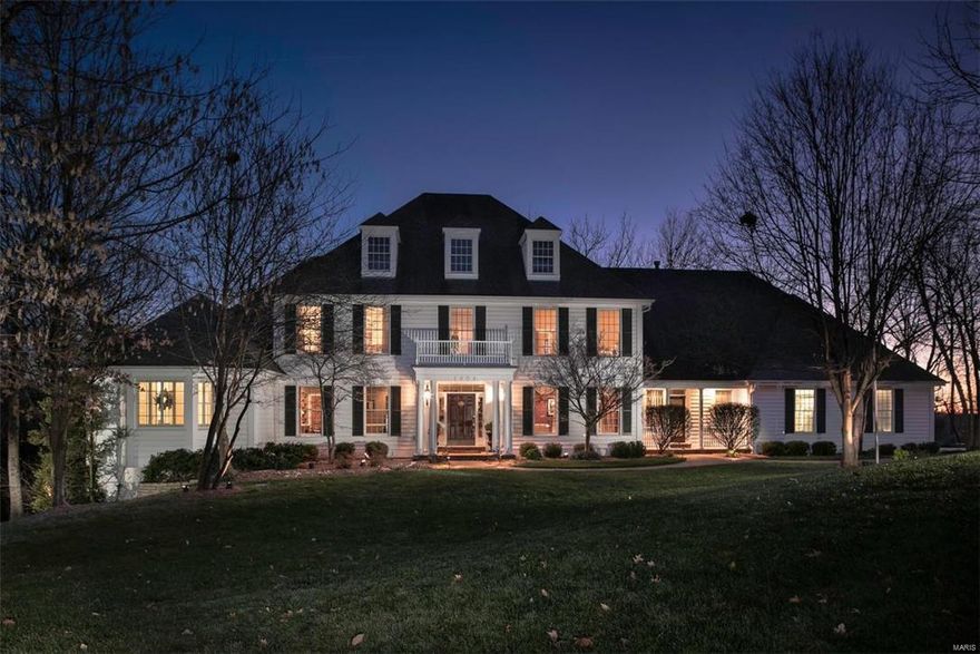 Great New Price! Picture Perfect 1.5 story New England home nestled on quiet wooded cul de sac in sought after Kirkwood. Spacious dramatic 13x13 foyer invites you to the grand living spaces.French drs lead to handsome study w custom moldings,built-ins & private entrance to master. Elegant dining rm & breathtaking 2 story great rm w 19ft ceilings & balcony & expansive halls allow for “over-the-top” entertaining. Gleaming hrdwds, open kitchen, vaulted & light-filled hearth rm perfect for family dinners. Incredible Main Flr Master Suite w “his & hers” closets, sep vanities, soaking tub & sep steam shower & private exit to 1168 sf deck w/ hot tub. Laundry rm & 2 half bths complete main level. 2nd level hosts 4 generous sized bdrms, 2 Jack&Jill bths & bonus rm. Walk-out L.L. is a world of its own! Cozy FR w/frplce, mini kitchen w bar, wine rm, office, exercise rm, billiard rm & guest bdrm w large bthrm & Jaccuzi tub.  Bose surround sound system thruout home. Beam vac/sprinker/dog fence.