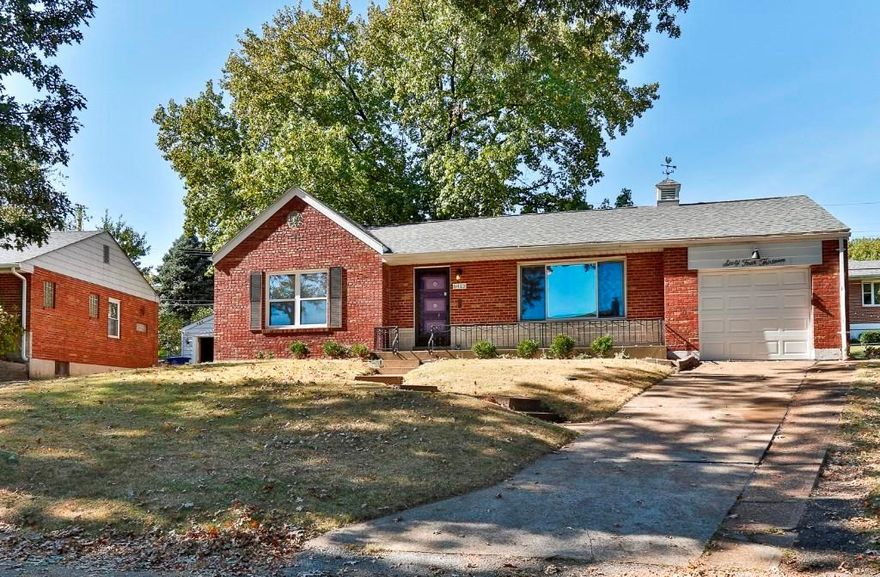 SHOWINGS START AT OPEN HOUSE SAT, OCT. 24, 1-3 PM! Fantastic Ranch home located in Holly Hills Garden cul-de-sac.  Brick & stone exterior with 23' long covered front porch and iron railings.  Original beautiful wood floors, wood doors, coved ceilings, & marble window sills.  Fabulous open floor plan quickly starts once you enter Family room with decorative brick/tile fireplace with detail mantel, & 8.5' curved entry way into separate Dining room with 6.5' entry into eat in Kitchen.  Wonderful Kitchen features 36" cabinets, picture window with double sink, Breakfast room & stainless steel appliances including dishwasher, microwave & gas range/oven.
Glass enclosed Sunroom with walkout to back Patio & fenced in level lot.  Bedrooms offer double door closets with shelving, & lighted ceiling fans.  Updated Bath features tiled flooring, tile surround shower with tub & newer vanity with tilt able oval mirror.  Potential to finish lower level.  Newer roof.  Close to bike/walking paths & more. Additional Rooms: Sun Room