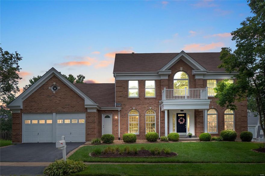 Welcome to this classic 2-story home w/all brick façade & covered porch entrance, nestled in a prime location just off Manchester Rd & in the award-winning Parkway SD! Step into the grand 2-story foyer w/gleaming hardwd flooring & flanked by a sitting rm & formal dining rm w/floor to ceiling palatial windows! Back of the house boasts a family rm w/wall width bay window, brick front wood-burning FP flanked by 2 built-in bookcases, hardwood flooring throughout & crown molding. Large chef’s kitchen w/vaulted ceiling, custom cabinetry, center island w/cooktop & breakfast bar, double oven, plenty of storage & countertop space! Breakfast rm w/bay window & direct access to the newly renovated deck! Laundry & powder rm complete the main level. Upstairs features a large master suite w/vaulted ceiling, dual-sink vanity, corner soaking tub & separate shower. 3 additional BD & 2nd full BA. Finished LL offers a 5th BD w/full BA, wet bar & rec rm w/walk out onto the patio & fully fenced-in backyard.