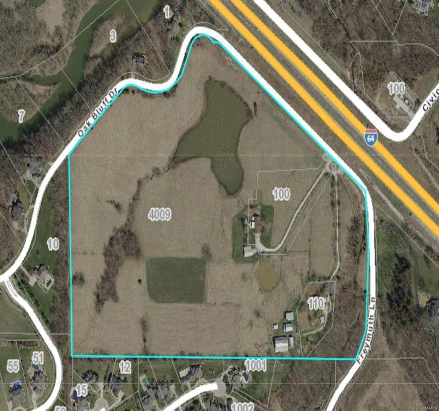 43.89 +/- Acres zoned Residential.
3 Parcels: 4009 Hwy 40/61 - Tax ID #4-0060-0825-00-0002.000000
100 Freymuth Road - Tax ID #0060-0825-00-0002.4000000
and 110 Freymuth Road - Tax ID #4-0060-0825-00-0002.6000000
Single-family residential - zoned to be 80 residential lots.