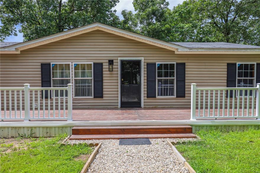 PRICE IMPROVEMENT!!  10 AC m/l in St Robert!   Great 4 bedroom 3 bath manufactured home sitting on 10 ac m/l that backs up to timber and Fort Leonard Wood boundary in St Robert! Seller is OFFERING A $5,000 ALLOWANCE TO BUYER TO MAKE IMPROVEMENTS OR ANYTHING YOU WANT TO DO TO MAKE THIS HOME YOUR OWN!!  Well maintained property has been inspected by structural engineer, has certificate of affixation and qualifies for government loan. Plenty of room to spread out and relax but close enough to town when you need it. With 10 ac m/l there is nothing out there like this available right now. Be quick to check this one out and book a showing today.