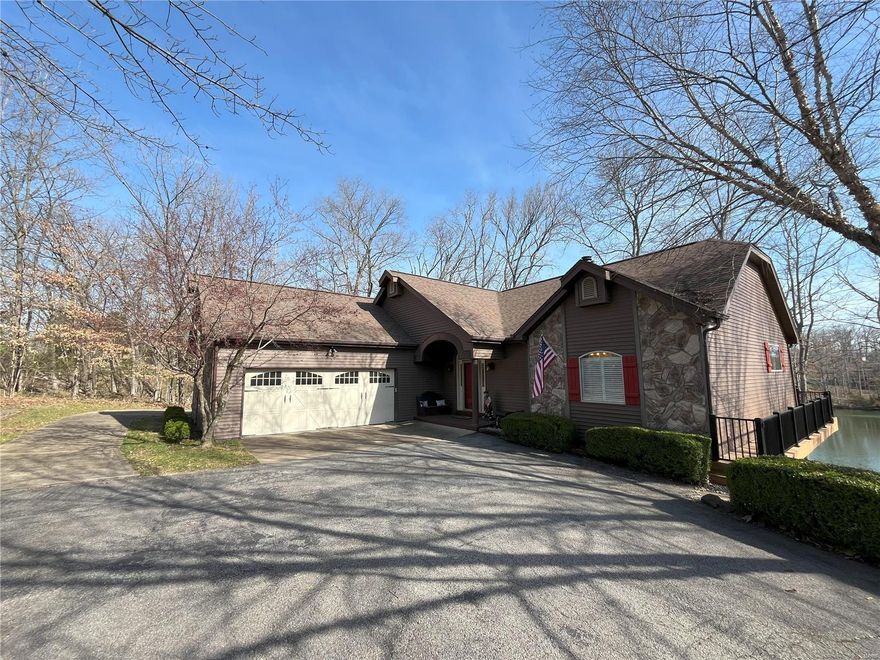 Fantastic lake front home in sought after Innsbrook Resort. This gorgeous property sits on the shores of Whippoorwill Lake. With deep and clear water you'll be sure to enjoy endless hours swimming, paddle boarding, and fishing. Stepping inside a vaulted wall of windows greets you. Lake views and stately trees immediately catch the eye. Wander into the updated kitchen with large island and attached main floor laundry. Entertain around the attractive gas fireplace. Overflow into the sunroom. The updated deck features composite decking, metal railing, and built in down lighting. Retire to the spacious master suite. The finished LL features a massive bar area and rec room. Three beds plus an additional bath allow ample guest sleeping. The huge screened porch leads to the private lakeside dock and beach. This wonderful home will make the perfect residence or second home! Additional Rooms: Sun Room