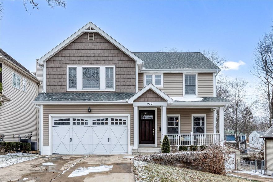 This 2 story 5 BD & 3.5 BA custom built Lewis home has been lovingly cared for & refreshed! In 2024- New carpeting thruout,entire interior freshly painted, New 30 yr roof, 2 New AC compressors. Open spacious Main floor w/9' ceilings, hardwood floors, Gas FP in the Family Rm, Gourmet kitchen with 42" cab w/crown, granite c-tops, tile b-splash, Center island & SS appl. Butler's Pantry connects the wainscoted DR to the Kitchen. Breakfast Rm walks out to a composite deck for morning coffee.2nd floor has 4BD;Primary Suite w/ tray ceiling, WIC by St. Louis Closet, oversized tile shower w/ glass door, His & Hers vanities & 6' soaking tub,3- 2ndary BD's some w/ WIC by St. Louis Closet + 2nd floor Laundry. LL walks out to patio & deep level fenced yard.5th BD currently in use as an Office + full bath+ Rec Rm w/built in shelving w/ TV + storage area w/ shelving. Zoned HVAC, tankless HWH. Seller to leave all appliances. Like NEW!!! Walk to downtown Kirkwood. Great location; Move in ready! Hurry! Additional Rooms: Mud Room