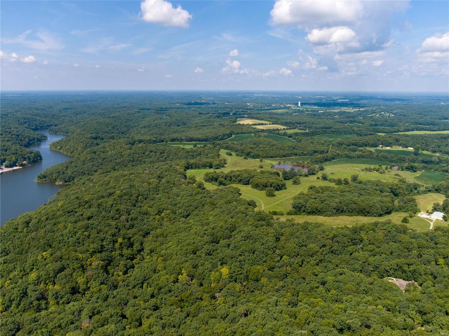 Extremely rare 639.7+/- acre lakefront property located in St. Charles County, Missouri, the fastest growing county in the St. Louis region for more than 30 years.  The Bluffs at Callaway Lake is in the beautiful rolling hills of Southern St. Charles County with access to 180+/- acre private lake.  Property offers tremendous development potential and recreational features including beautiful bluff and lake views, gently rolling terrain and farm fields and pastures. Stunning homesite locations for country estates include private lake access and frontage to Callaway Lake. Pristine habitat for a variety of wildlife for hunting and fishing.