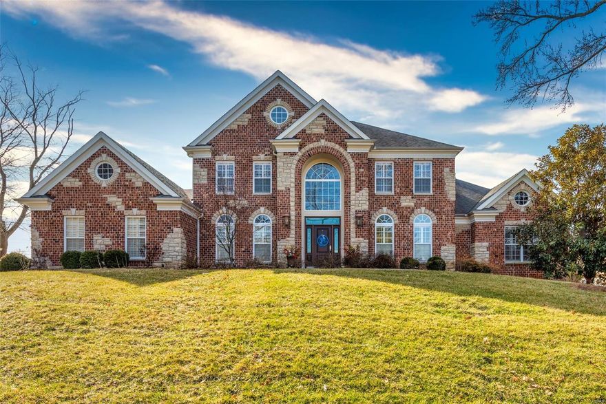 SPECTACULAR NEW PRICE! You won't believe this custom built home in sought after Harwood Hills. Upon entry into the two story foyer, stop and admire the amazing chandelier! The living room boasts incredible natural light, built in shelving and opens into the gourmet kitchen with custom cabinetry and a large center island/breakfast bar.  Enjoy cooking and entertaining in this spacious kitchen that flows into the sunroom and opens to the heated saltwater pool, new deck and professionally landscaped yard.  The luxurious main floor master suite is complete with his & her closets and a large luxury bath. Upstairs you will find four large bedrooms with walk in closets and two full bathrooms.  Imagine having a bedroom with a custom designed rock climbing wall!  The lower lever has beautiful ceramic floors, media room, large bedroom, bar, family room, and office.  Minutes away from all that Kirkwood has to offer and a short stroll away from Westchester Elementary, North Middle, St. Clement. Additional Rooms: Mud Room, Sun Room