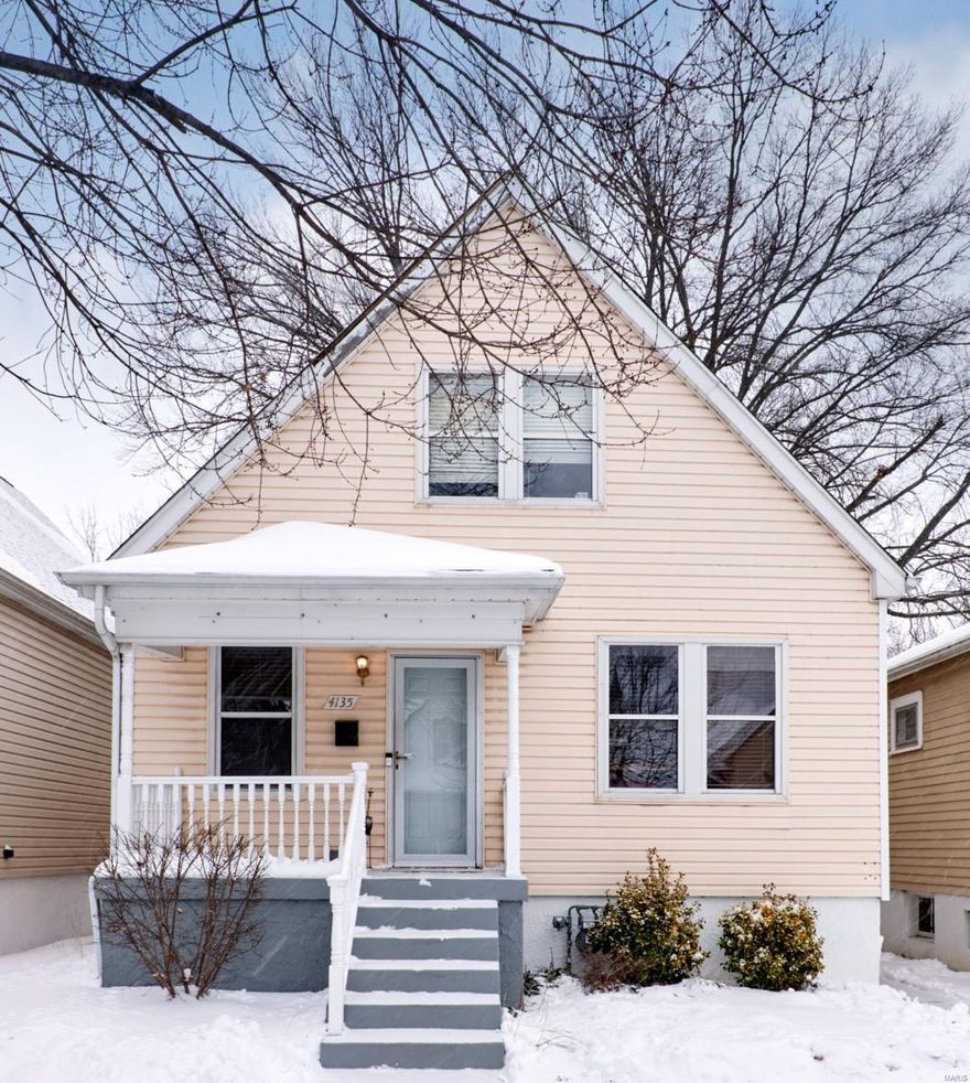 Darling 1.5 story move-in ready house just outside Holly Hills & close to Carondelet Park. Brand new 3/4" HW floors, fresh paint & updated lighting thru-out main floor including living room (w/ceiling fan) & separate DR. White cabinets give the kitchen a fresh, clean feel & center island features bar seating & additional storage. Don't miss the stainless dishwasher & gas range, new faucet w/pull-down sprayer & plenty of counter space. Spacious & updated full bath features original claw foot tub w/unique copper penny surround. Main floor bedroom & sun-room w/skylight & new water-resistant flooring finish the main floor. Walk out the sun-room thru Atrium door to brand new deck w/stairs to level back yard w/brick patio & partial wood privacy fence. Huge loft master bedroom w/lots of natural light from windows & skylight, exposed stone chimney & gorgeous wood beams. ALL NEW PLUMBING, INCLUDING SEWER LINE; brand new front door & 2-car parking pad via alley access! Washer/dryer/frig ALL stay Additional Rooms: Sun Room