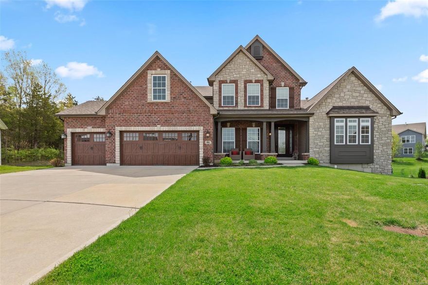 Priced to move quick, below market, with home warranty, prime location, and in pristine condition. Some may call this home “full of upgrades” but I say it was transformed to a truly unique custom home that will amaze you at every turn! THE KITCHEN. Expanded w/ ice brown granite, staggered cabinets w/ dec glass, spice rack, crown & light rail molding, expanded island w/double granite, 33in wide sink, bead board detailing, custom built-in counter depth double fridge & freezer, KitchenAid True Convec wall ovens & 36 inch commercial style gas range w/hood, ice machine & Dacor wine fridge. THE OUTSIDE. In a cul-de-sac w/full brick & stone front, 8ft wood front door & wood shutters, insul garage doors to match, fenced yard backing to trees, 19X16 covered patio w/vaulted ceiling. THE MASTER. Offers full size study w/vaulted ceiling, can lights & double glass doors, coffered ceiling, standalone tub, walk-in shower, adult height vanities, vaulted w/ chandelier. 2021+Liberty High School. Some Accessible Features Additional Rooms: Mud Room