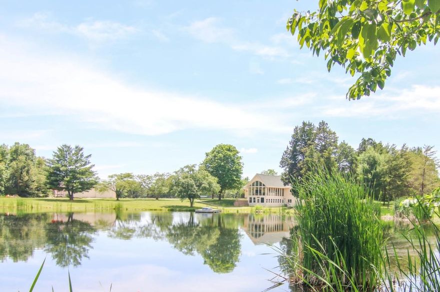 Truly unique opportunity for Country Hunting Estate with outstanding combination of farm & hunter's paradise!  A spacious hunting lodge or permanent residence w/ 2 lakes on 355+/- acres in Warren County. Approximately 100 acres of this unique tract are tillable w/ $7000 annual income. Additionally, 230 acres is marketable timber. Property has been managed to produce trophy whitetail & turkey. Magnificent hunting lodge has open flr plan upstairs w/ four-seasons sunroom overlooking one of lakes, a wide-open kitchen/dining/entertainment area & master bedroom suite. Fully finished LL has additional bedroom, spacious bunk area, kitchenette, hearth room & recreation room. Additional features include 30x34 steel outbuilding, 38x54 hay barn, fencing, small fishing pond, stone gate & more. Located just 55 minutes from Hwy 270/40(64) interchange enjoy relaxing w/ hunting, fishing, hiking, swimming, horseback riding & ATV’ing in this perfect country getaway just a short drive from the big city. Additional Rooms: Sun Room