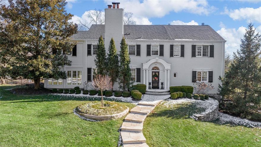 Welcome to 1 Fox Run in the heart of Frontenac! The entry foyer is welcoming with a half bath and 2 coat closets. There is a gracious LR that leads to a sunporch & screen porch. The large eat in kitchen boasts custom cabinetry, an island, bar with beverage drawers, pantry and a view of the backyard, stunning patio and pool area. There is a warm and inviting family room with a FP surrounded by built-ins. An office with built-ins finish off the 1st floor. The 2nd floor has 4 generous sized bedrooms including a primary suite. The primary bath has marble floors, separate tub, shower & double sinks. There is an en suite bedroom, 2 more bedrooms sharing a jack & jill bath plus a combination laundry/office with a full bath. The LL has a recreation room, full bath, storage closet, laundry area & 2 car garage. There is also a 3 car detached garage. The pool is a great place to lounge and entertain and there is a stylish changing  cabana with half bath, washer/dryer hook up and covered seating. Additional Rooms: Sun Room