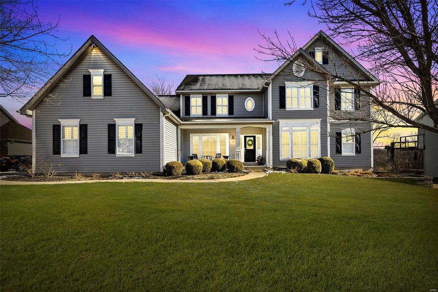 Welcome to Tapawingo and this beautiful 5 bd / 5.5 bath home. The 2 story entry foyer leads you to your office, formal dining and family room with floor to ceiling windows, custom drapes and plantation shutters throughout. Past the living room is the updated kitchen that offers classic white cabinets and black granite countertops. Off the kitchen is your main floor laundry and powder room. Main floor master suite includes his-and-hers closets, double sink, separate shower and tub. Upstairs you will find an additional loft seating/TV area, 3 bedrooms (2 with en-suites) and a full hall bathroom. Head downstairs to the newly finished dream basement. Basement features a large living room, game area, additional bedroom, full bathroom, workout room w/ built in sauna and wet bar which makes a great entertainment area. Other updates to the home include: fresh paint, bathroom updates, rock landscaping and much more! This is a must see home. Listing agent is related to the sellers.