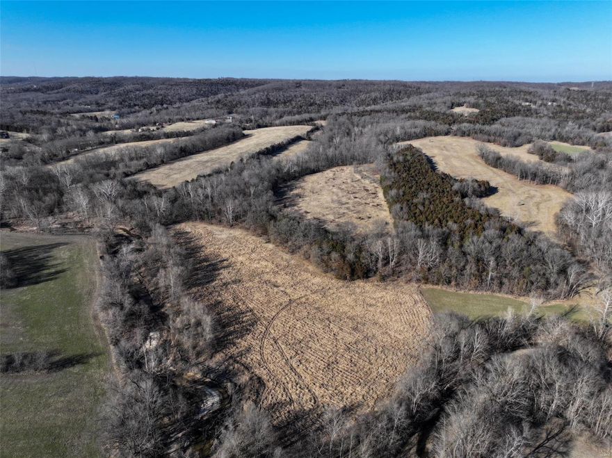This is the first time in 75 years this beautiful property has hit the market. The farm is set up and ready to run cattle. There are multiple open pastures with fencing and gates separating the fields making it easy to rotate the cattle from pasture to pasture. The wooded areas along the pastures give the cattle plenty of shade and cover to get out of the heat during the hot summer. There are two ponds on the property, one is at the north end of the property and the other is at the south end. Along the southern border of the property is Sandy Creek. There is also an old home on the property along with a pole barn, a machine shed, and other buildings. The trails that run through the property make it easy to get around and enjoy the entire property. There are hunting opportunities on the property as well. With there being multiple pastures and level spots throughout the property, there are great building sites for your dream home or for multiple homes to be built.