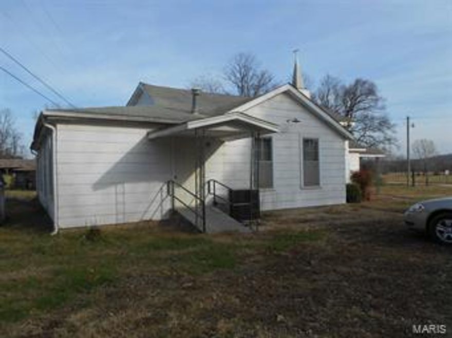 Property has been used as the Good Hope Methodist Church.  There is no septic tank, property has well water and ozark border electric.  Could be remodeled into a residence for rental.  Being sold AS-IS and where is.  Buyers to get own inspections.