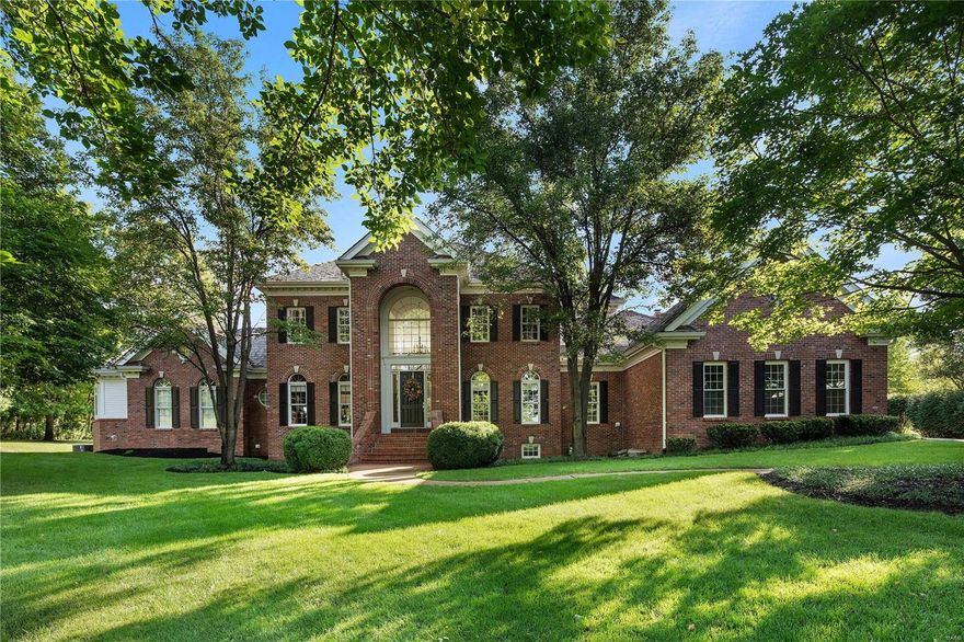 Incredible New Price! This Elegant custom home proudly sets on one of the most intriguing park-like gem homesites in all of St. Albans. Claiming both an amazing golf course panoramic view along w/complete privacy from both neighbor's views, makes this home an amazing opportunity for a discriminating buyer. Enjoy all from the brick patio featuring a Koi Pond & waterfall. The home boasts views often used for promotional literature about St. Albans.The two-story great room w/its wall of windows & unique hidden bar capture the vistas. Den/Office w/built-ins.Master Bath completely remodeled in 2018.Other updates include kitchen appliances, new subway tile backsplash & light fixture. LL finish encourages entertaining & family space boasting wine cellar, craft room, billiards area, TV/Media center/rec room, Stone Frpl, custom cherry wood bar, & a circa 1950's diner/ice cream shop perfect for the best parties.4 car garage.Newer roof.