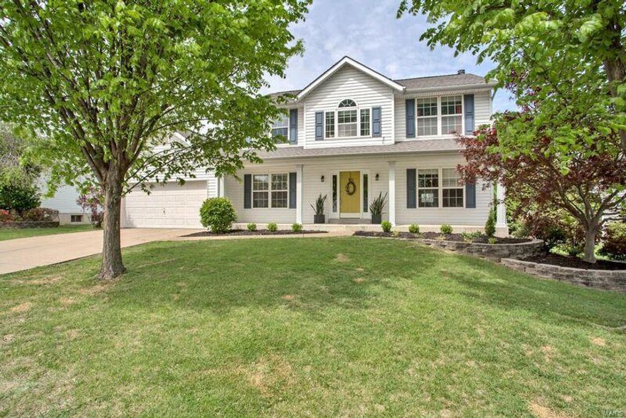 Do yourself a favor & check out this top notch 2 story home!  On a scale of 1 to 10 its an ELEVEN.  Gorgeous updated kitchen w/ refaced Merillat Cabinets, all new stainless steel appliances, extra deep sink & new faucet,  concrete countertops, Quartz island countertop, & new wood floors that span into breakfast rm and family rm.  Family rm has fireplace & most rooms throughout have fresh paint, & new light fixtures.  New carpet throughout the home.  The main floor also has a formal living rm & formal dining rm, main floor laundry, updated powder rm/half bath, and a large covered deck space and open uncovered deck space overlooking the level yard.  The Master bedroom is impressive w/ the extra sitting room/flex space and high quality upgraded master bathroom with porcelain tile, new double vanity w/ marble top, new faucets, lights, mirrors, shower doors, and rain shower head.  Spacious 2nd, 3rd, and 4th bedrooms, and updated hall bath.  Partially finished lower level w/ recreation rm.