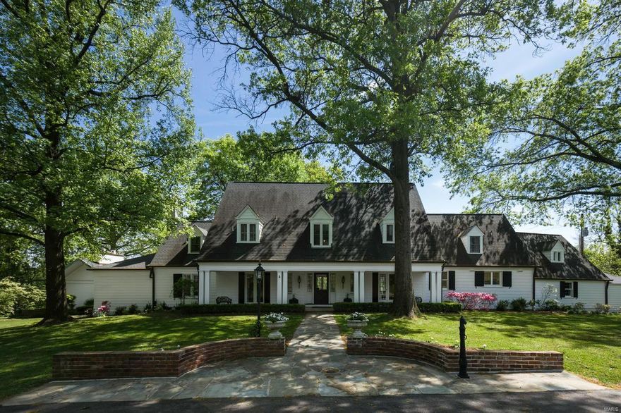 A Maritz and Young built home on a 2+ acre estate, right in the heart of Ladue. 22 Clermont  retains significant original architecture with updated mechanical infrastructure in near perfect condition. A spacious floor plan with many windows, tall ceilings and a terrific chef's kitchen with comfortable breakfast room. Additional private guest quarters and pool house, with exceptional views and spectacular space for entertaining. A 3 car garage, large patio and expansive  back yard with large fish pond complete the total living experience. Agent Owned  (Tennis Court has recently been removed)