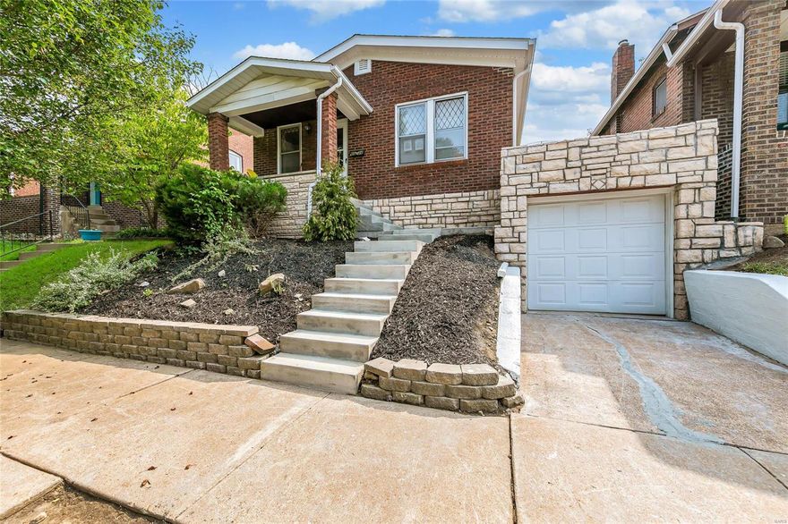 MUST SEE South City Bungalow near Christy Park! This freshly rehabbed home is completely updated. All brand new STAINLESS STEEL appliances, fresh paint everywhere, and upgraded kitchen and bath. BRAND NEW ROOF and stonework! NEW PVC waste lines including main to the street! ATTACHED GARAGE and free off street parking. Fully fenced backyard off of the sunroom out back. Large unfinished walk-out basement great for storage and workshop space with Washer and Dryer Hookups. Quiet neighborhood within walking distance of Christy Park and popular Gravois Bars and Restaurants. Make your appointment today, it won't last long. Additional Rooms: Mud Room, Sun Room