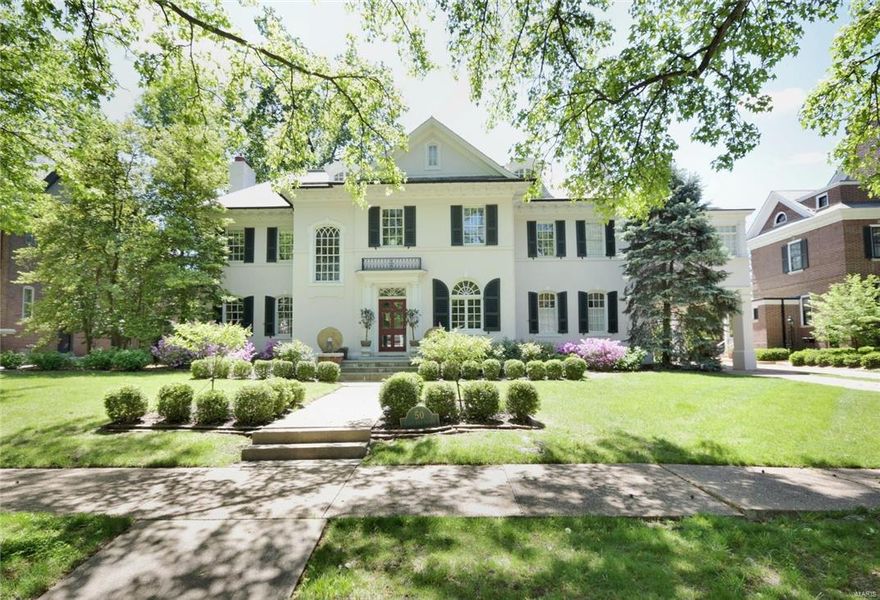 Designed by noted architect, James P. Jamieson, this superb 1912 Adams-style residence combines both the elegance and comfort and features of crisp architectural detailing throughout.  - The spacious entry hall with its curving staircase, offers a gracious entrance for guests and family. Large sash windows make this a bright, airy interior with lovely views over the rear terrace, garden and pool/ low maintenance stainless sides.  The large kitchen has a natural finish on the original cabinets in butlers pantry and kitchen - Main floor laundry off the kitchen with ample space for walk in pantry - Master Suite on the upper level has a sitting room and lots of closets - Bath has been redone with top of the line tuscan type tile work -The lap pool is pebbletec and heated. Additional bedrooms are spacious and upper family room is a super plus with teens - Third floor is additional bedrooms and a cedar lined walk in closet -kitchen refinished flrs- This home is in Julius Hunters book