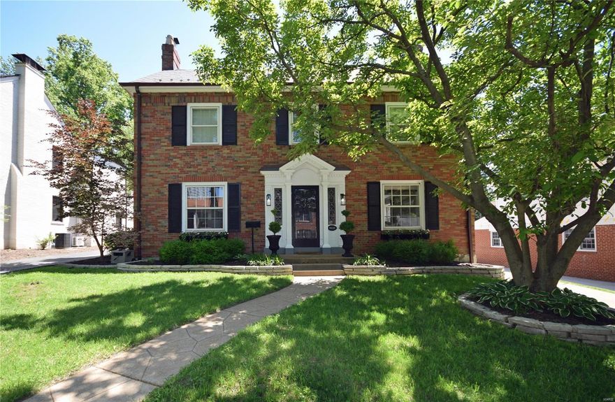 Classic center hall family home that is truly remarkable. Home offers 4 levels of finished space. 5 Bedrooms including a Master suite with his and her walk-in closets and a large master bath. Too many updates to mention including a new furnace
2020. The living room is simply stunning with the marble surround gas fireplace, built-in bookcases, beautiful mill work and rich hardwood floors.  The finished lower level retreat has a half bath, large laundry room and lots of storage. Perfect for entertaining. The updated kitchen has a large eat-in area as well as separate formal dining. Friends and family will love the in-ground pool and surrounding area with a BBQ and deck. You'll appreciate the separate TV/Great room to relax after dinner or gather with friends.  Beautiful home situated family friendly street in a wonderful neighborhood!  Your children can walk to and from the highly rated Meramec school and enjoy the fabulous playground.  Short walk to Shaw Park and downtown Clayton. Additional Rooms: Sun Room