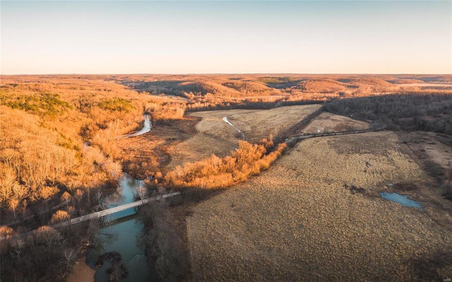 Nestled in the foothills of The Ozarks is the Meramec River Ranch consisting of 418+/- acres and almost 1.5 miles of Upper Meramec River frontage. The Upper Meramec is one of the best smallmouth fishing rivers in the State. This section is known for trophy smallmouth & largemouth bass. Kayaking & canoeing are a major advantage of this farm. Upper Meramec doesn't have the river traffic & crowds that the lower Meramec sections have. It's private, quiet, & just overall heaven on earth. The farm is a great mix of open pasture/ag land & a great mix of timber that hold giant bucks that the area is known for. Unbelievable turkey population, actually, some of the best in the County. Property is only 1 hour from St. Louis County, MO and just a short drive to both Maramec Springs & Montauk State Trout Fishery's. This is a true recreational destination location that just hollers fun down in the country. You will want to come see this beauty it's a one of a kind.