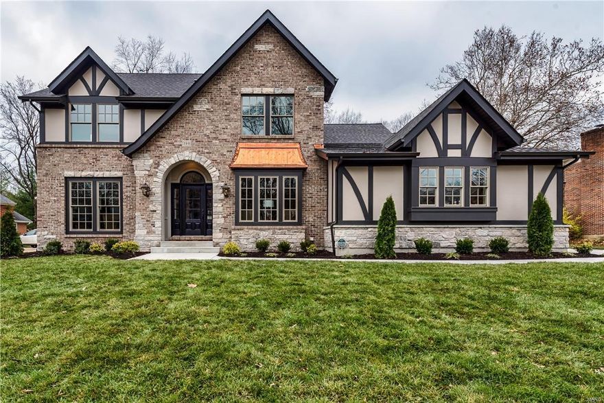 Elegant & spacious new construction home in Olivette’s most sought after private subdivision, w/ 5,000 SF of living space, 5 bdrms, 4.5 baths & high-end designer finishes. 1st floor offers a study, dining rm, powder rm, mud rm (w/ built in cubbies & laundry), kitchen (w/ walk-in pantry), great rm & large master suite.  Kitchen features include s/s appliances, wine cooler, custom backsplash, double ovens, gas cooktop, under cabinet lighting & granite c/tops. The oversized great rm includes stacked stone fireplace & built-in surround sound system. Master suite includes vaulted ceilings, WIC, designer bathroom w/ custom tile work & rain shower head. 2nd floor includes 3 over sized bdrms, 2 full baths & 2nd laundry. Finished LL includes bdrm, full bath, wet bar & additional living space. Other features: Pella wood windows, custom wood staircase, custom closets, security system, gas lanterns, USB outlets, stamped concrete patio & a large 3 car garage. House sits on a flat ½ acre serene lot. Additional Rooms: Mud Room COOL: 14 SEER+