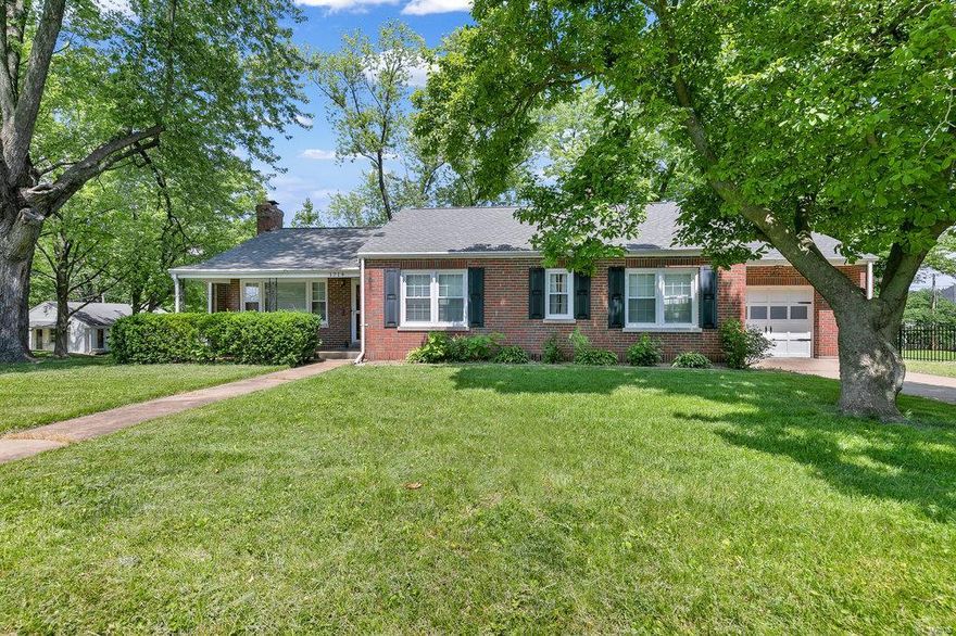 Location, location, location!  This gem is directly across the street from Lindenwood University, on a quiet street, in a gorgeous neighborhood and within walking distance to all the charm that is found on Main St, St Charles. Full brick on a big corner lot with garage and fenced yard.  So many recent updates including: Bathroom, kitchen, roof, HVAC system, water heater, windows, carpet - truly move-in ready! All rooms are generously sized. Main floor laundry, some ceramic flooring, some crown moulding, some built ins, ceiling fans, wood blinds, attic fan, a cellar, this dollhouse is absolute perfection! Need a third bedroom?  No worries, the separate dining room is easily converted and the kitchen has plenty of space for a dining area. Don't let this beauty slip away! Professional pix loading on June 5th.