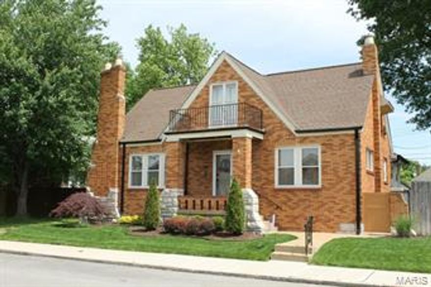 Stunning 1.5 story brick home nestled on a quiet street. Brazilian Cherry Wood floors & coved ceilings  greet you as you enter the home & flow through out the living rm & dining rm.Enjoy the wood burning fireplace in the spacious living room that will be perfect for entertaining. The freshly painted kitchen has new granite counter tops, stone backsplash, heated ceramic tile floor & custom cabinets. The newer addition on the main level offers a spacious master bdrm and family rm(could be used as 4th bdrm).Upstairs you will find two large bdrms & a full bath.The renovated w/o lower level offers a Rec rm with a wood burning fireplace, sitting room/office, updated full bath and laundry room.The backyard is your own private oasis with the lovely perennial garden, privacy fence, pool with deck & patio. There is even a covered porch off the family rm wired for surround sound. Other updates: sprinkler system, newer lateral sewer line, glass block windows in the LL and zoned HVAC.