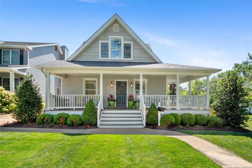 OPEN HOUSE CANCELED 6/26. Classic Kirkwood Home on Spectacular Lot on one of the Best Streets in Town! Breathtaking backyard has been meticulously cared for & includes maintenance free deck, Stone Patio w/built in BBQ/Fire pit/Gas Lanterns, & FULL SIZE BASKETBALL COURT! Your kids will be in heaven playing in this backyard. Updated Home w/inviting front porch includes wood floors throughout main level. Kitchen w/granite tops, stainless steel appliances including gas range, & beverage fridge. Kitchen opens to spacious family Rm w/tons of windows for natural light. Main floor master bedroom w/tons of built in cabinetry & walk in closet. Great use of space! Master bath was remodeled w/new dual vanities & spacious shower w/glass door & floor to ceiling custom tile. Three bedrooms upstairs for the kids. Plus Huge Rec Room—perfect place for homework & video games! Main floor laundry. Detached 2 car garage w/apt. Walk to Keysor or St.Peters. Dream backyard on a kid filled street.