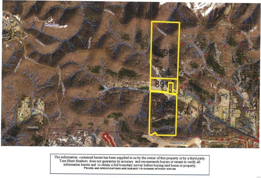 Gorgeous, highly desirable acreage with endless possibilities and uses. Pasture, rolling hills, wooded, and private just begin to describe nature's beauty for this property. This is one of the most equisite properties left in West St. Louis county.  Adjacent to Greensfelder Park with hiking, biking and riding trails. Also adjacent to Camp Wyman. Numerous building sites. Great family compound. 
156.67 +/- acres is inclusive of three separate parcels, Tax I.D. No. 28W-52-0014 (59.17 acres - 856 Forby Rd).; Tax I.D. No. 28W-54-0023 (17.5 acres - 891 Forby Rd) and Tax I.D. No. 27W-22-0010 (80 acres - 899 Forby Rd). See attached aerial map. This listing is the total assemblage of MLS 19076243 and MLS 19076240. Must see to appreciate. Existing 1930's Cabin on property is included in the sale in "as is condition".