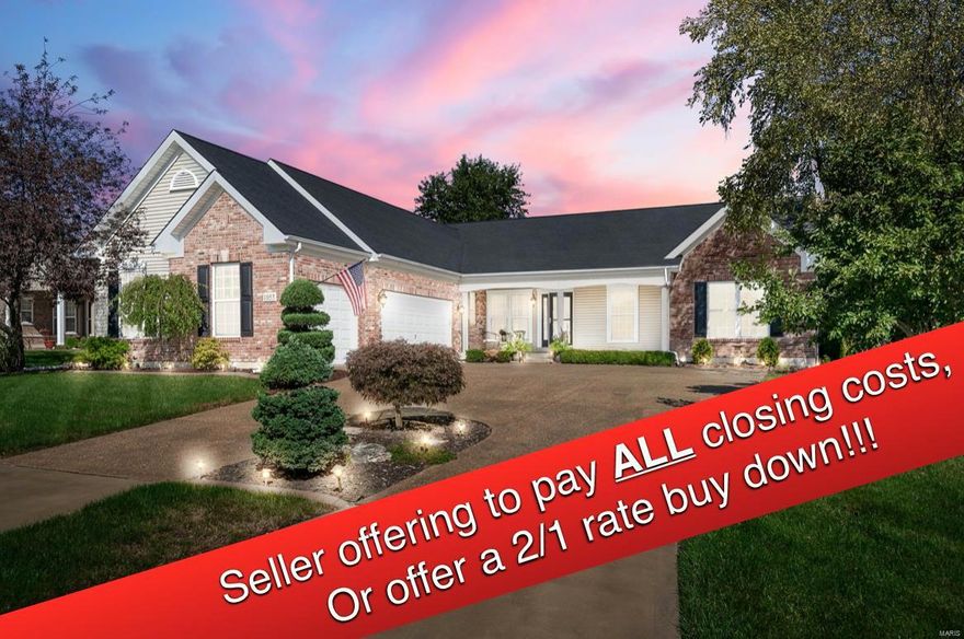 Check out this absolutely STUNNING 3 bed 2 bath OVERSIZED ranch home with IMPECCABLE curb appeal!!! Located on a quiet street in the desirable Bradford Heights subdivision, this MOVE IN READY charmer is a must see! Look at that garage and driveway space!! With an updated kitchen and solid surface counters, this one will be sure to impress! HUGE covered front porch! See through fireplace! Vaulted family room! Open concept with high ceilings and BEAUTIFUL floors. Check out that extra room perfect for an office or hangout area! Large master bedroom with BIG walk-in closet and primary bathroom suite with dual vanities and separate tub and shower! This clean and easy to maintain home is perfect for EVERYONE!!!